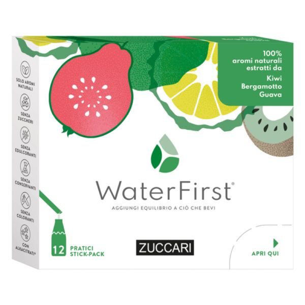 WATER FIRST KIWI-BERGAMOTTO-GUAVA 12 STICK PACK