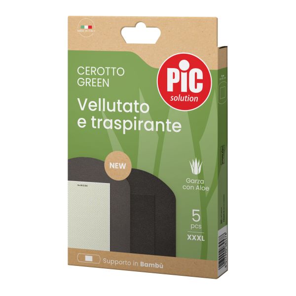 PIC CEROTTO GREEN BAMBU' ALOE STERILE 10X15 CM 5 PEZZI