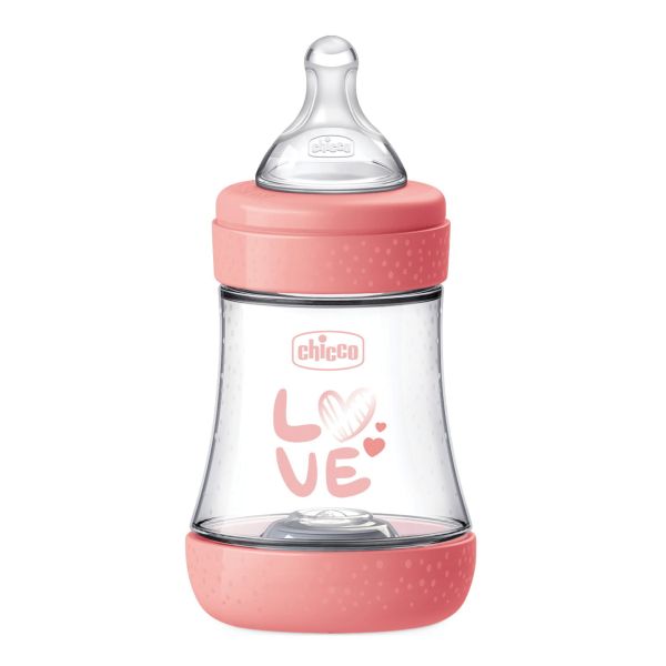 CHICCO BIBERON P5 SLOW SILICONE GIRL 150 ML