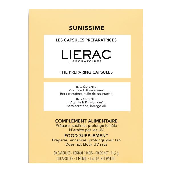 LIERAC SUNISSIME CAPSULE INTEGRATORE PER PELLI AL SOLE