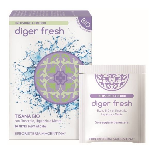 TISANA FREDDA DIGER FRESH BIO 20 FILTRI