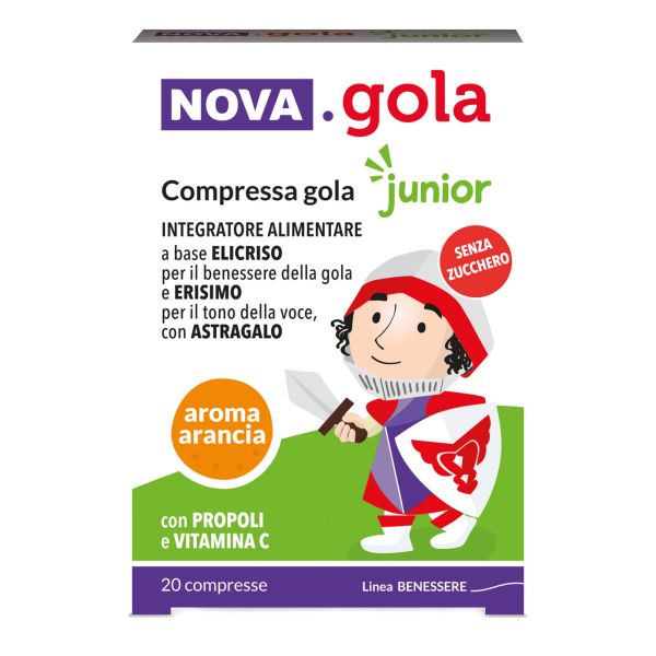 NOVA GOLA JUNIOR ARANCIA 20 COMPRESSE