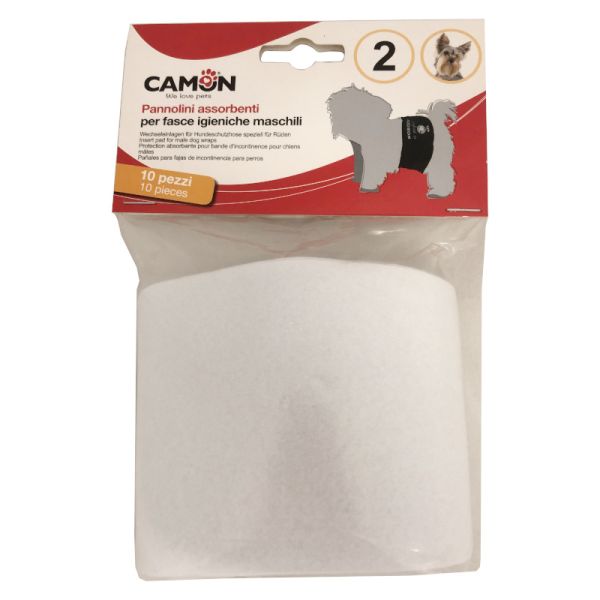 CAMON PANNOLINI ASSORBENTI CANE MASCHIO TG 2