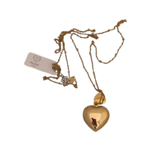 MYLOVLY GIOIELLI MOM TO BE COLLANA LUNGA CUORE ORO