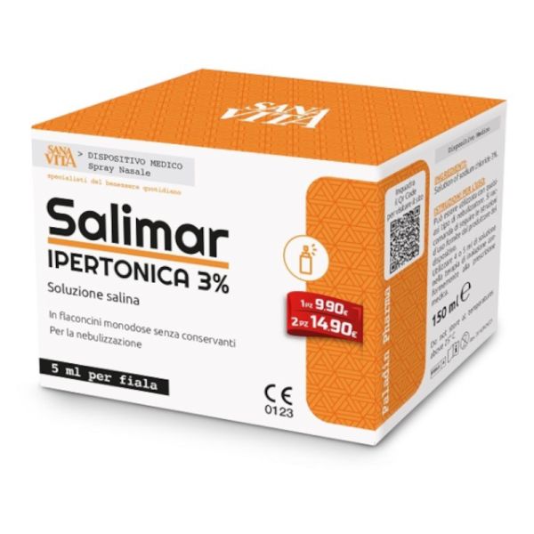 SANAVITA SOLUZIONE SALINA SALIMAR IPERTONICA 3% 30FL X 5ML
