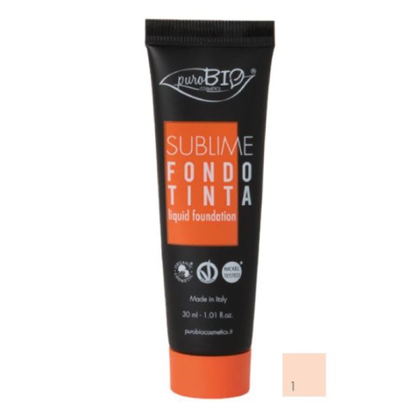 PUROBIO FONDOTINTA FLUIDO SUBLIME 01 30 ML
