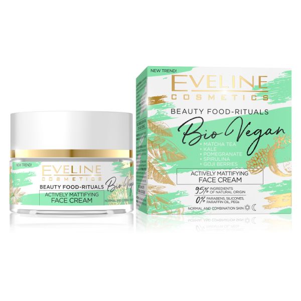 BIO VEGAN CREMA VISO ATTIVA GIORNO NOTTE OPACIZZANTE 50 ML