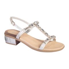 SCARPA FEMMINILE ARGENTATA TAGLIA 37